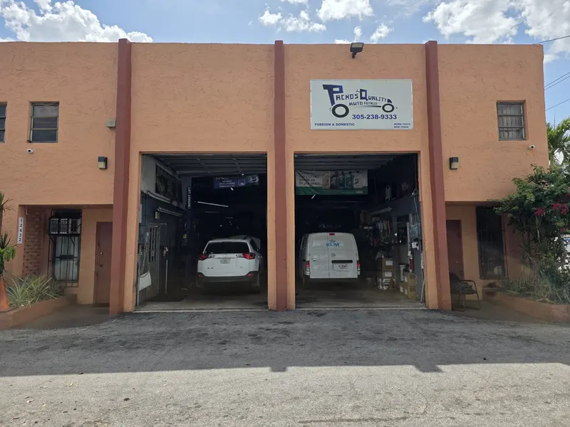 The Pacho's Quality Auto Repair shop front on SW 128th Street